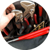TV and Satellite repair tools, circular
